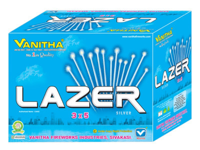 Lazer Silver 3X5 Mega Fan Cake Sky Shot